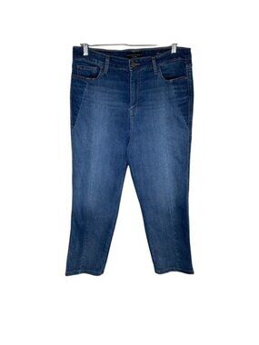 Sanctuary Crop Jeans Women’s Size 32 Blue High Rise Straight Denim